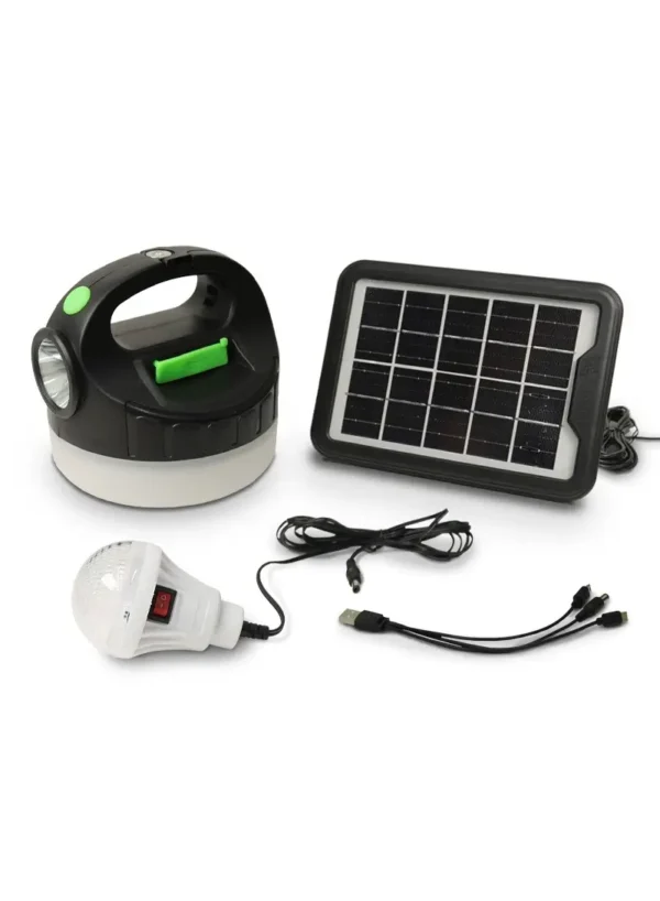 2.5W Portable Solar Lighting System GD-P20 with Solar Panel and LED Bulb